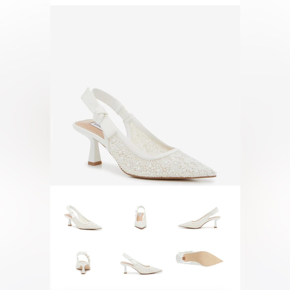 Steve Madden Versali heels size 9, Ivory color
